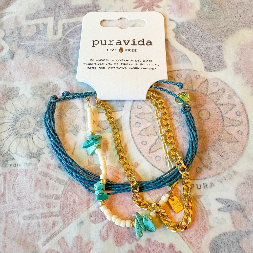 Pura Vida September 2022 “Atlantic” bracelet club set